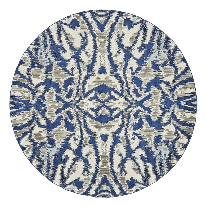 media image for Carini Blue and Taupe Rug by BD Fine Flatshot Image 1 248