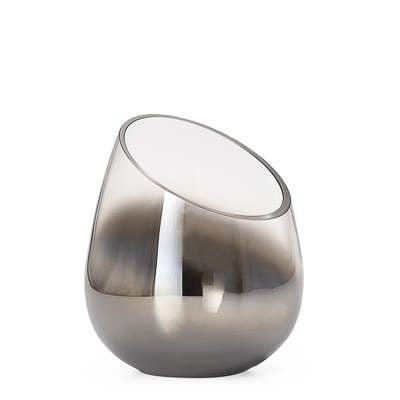 product image for smoke mirror angled cone vase candle holder in tall design by torre tagus 2 15