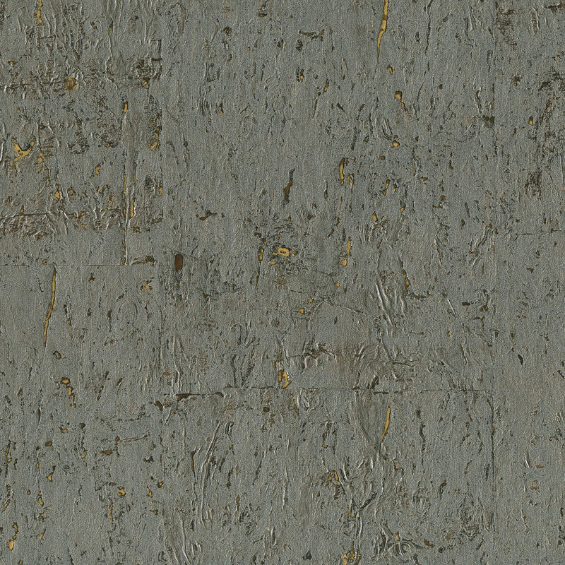 media image for Cork Shimmering Textural Wallpaper in Silver/Chocolate 29