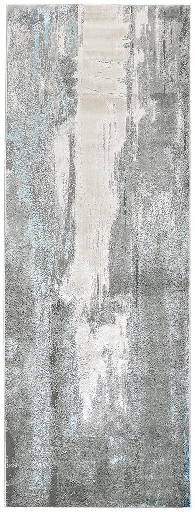 product image for Aurelian Silver and Teal Rug by BD Fine Flatshot Image 1 54