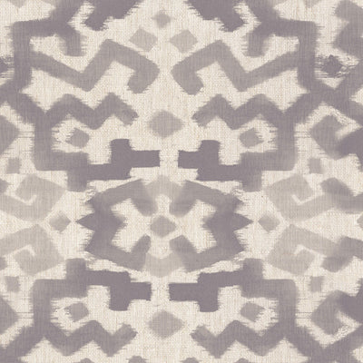 product image for Ikat Abstract Wallpaper in Grey White 6