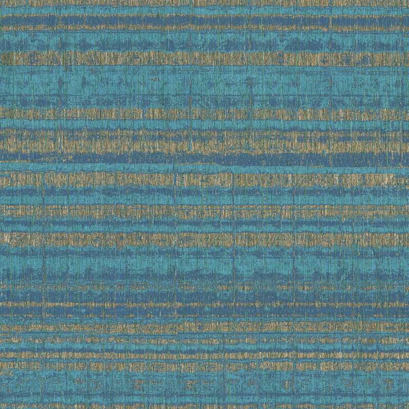 media image for Horizontal Striae Textured Multi Wallpaper in Blue Gold 24