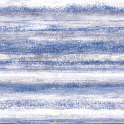 product image for Abstract Watercolor-Effect Textured Wall Mural in Blue White 8