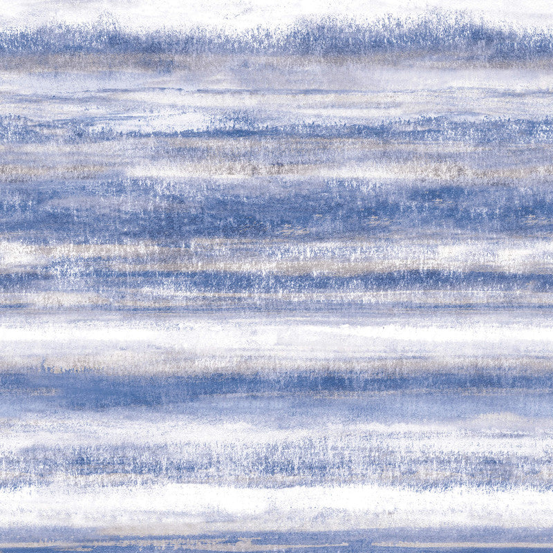 media image for Abstract Watercolor-Effect Textured Wall Mural in Blue White 275