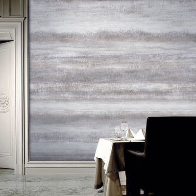 product image for Abstract Watercolor-Effect Textured Wall Mural in Grey White 3