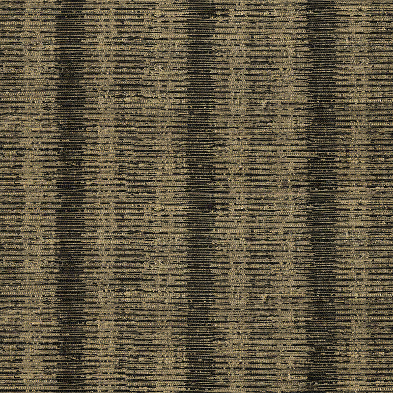media image for Straie Vertical Grasscloth Wallpaper in Gold Black 295