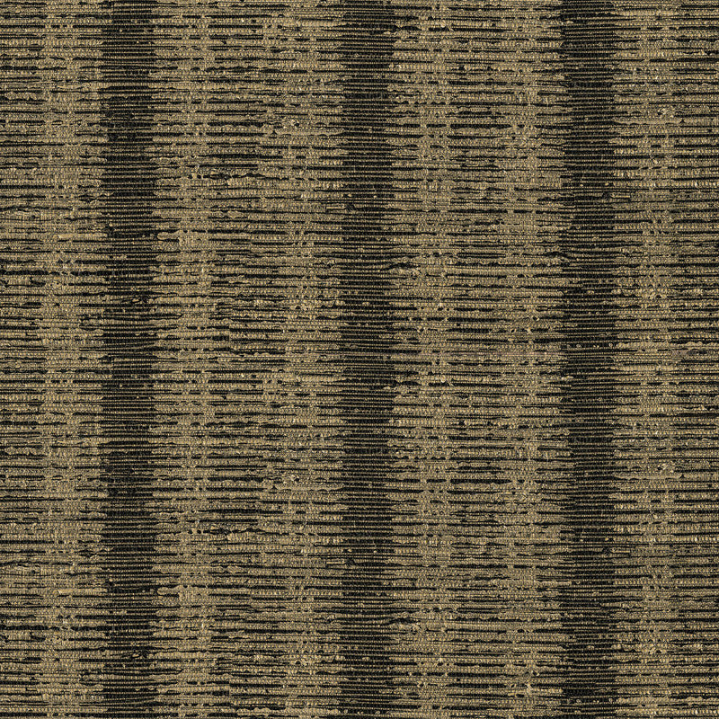 media image for Straie Vertical Grasscloth Wallpaper in Gold Black 270