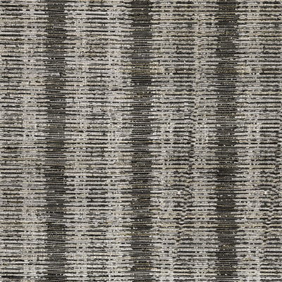 product image of Sample Straie Vertical Grasscloth Wallpaper in Silver Black 589