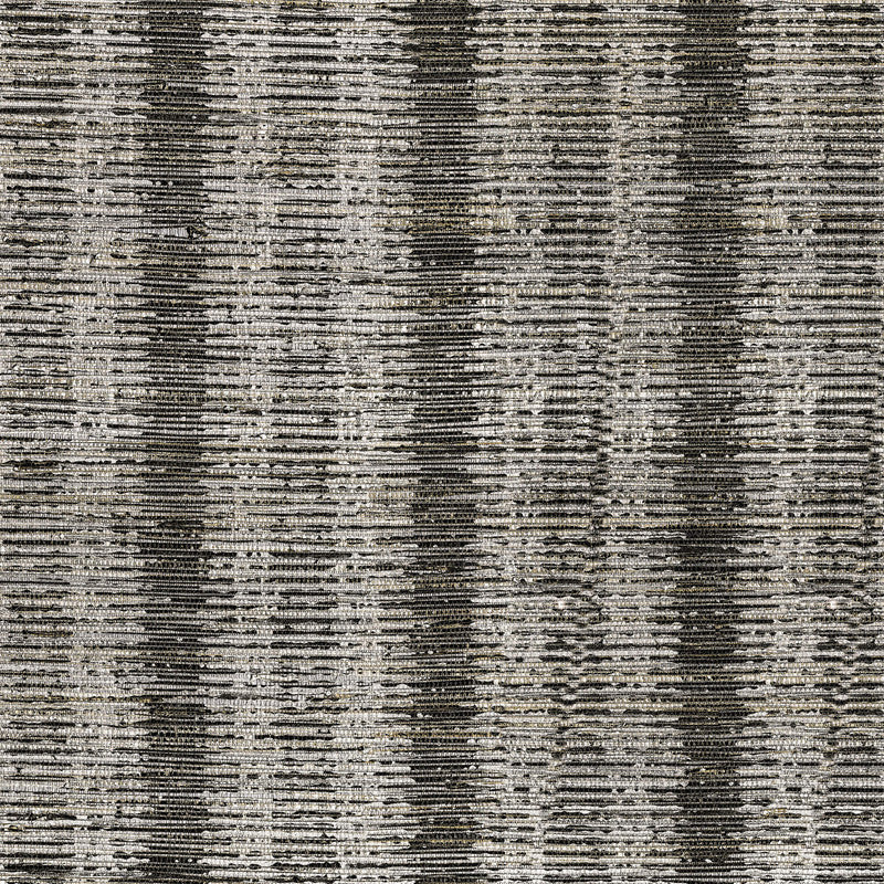 media image for Sample Straie Vertical Grasscloth Wallpaper in Silver Black 284