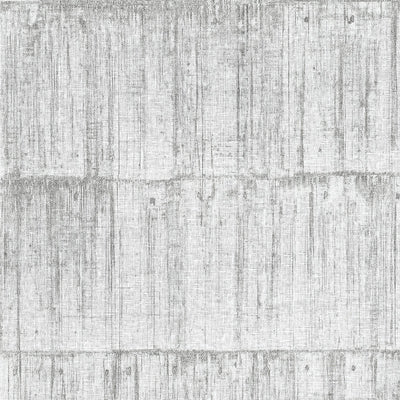 product image of Faux Concrete on Grasscloth Wallpaper in White/Grey/Silver 517