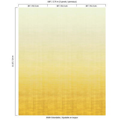 product image for Ombre Soft Blend Wall Mural in Yellow 99