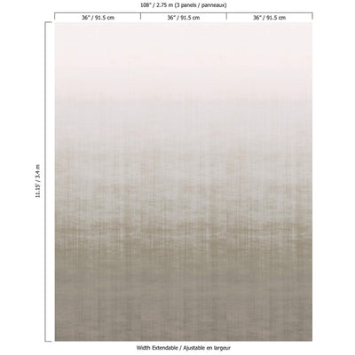 product image for Ombre Soft Blend Wall Mural in Soft Taupe 17