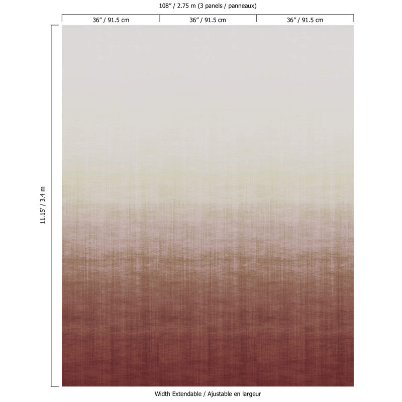 media image for Ombre Soft Blend Wall Mural in Brown 261