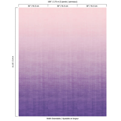 product image for Ombre Soft Blend Wall Mural in Lilac 33