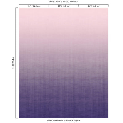 product image for Ombre Soft Blend Wall Mural in Violet 50