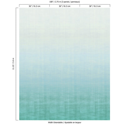 product image for Ombre Soft Blend Wall Mural in Teal 81