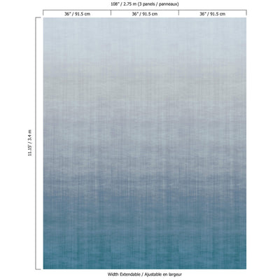 product image for Ombre Soft Blend Wall Mural in Blue 58