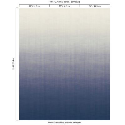 product image for Ombre Soft Blend Wall Mural in Indigo 30