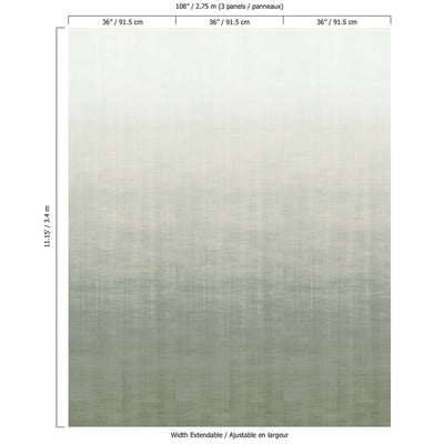 product image for Ombre Soft Blend Wall Mural in Sage 48