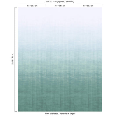 product image for Ombre Soft Blend Wall Mural in Spearmint 3