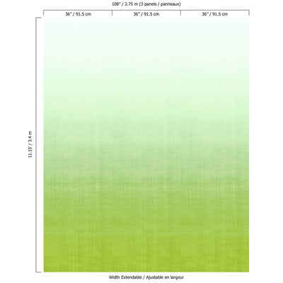 product image for Ombre Soft Blend Wall Mural in Lime Green 39