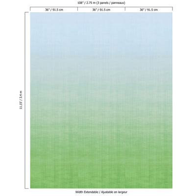 product image for Ombre Soft Blend Wall Mural in Green 53