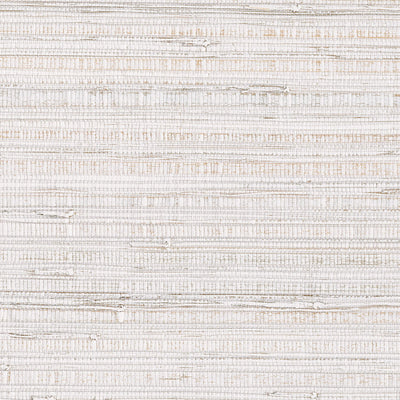 product image of Grasscloth Textural Wallpaper in White/Ivory 518