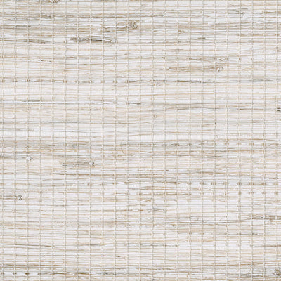 product image of Grasscloth Textural Wallpaper in White/Ivory 55