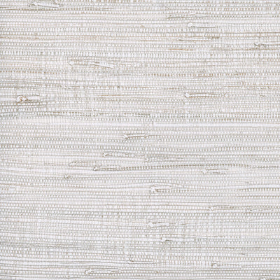 product image of Grasscloth Textural Wallpaper in White/Ivory 563