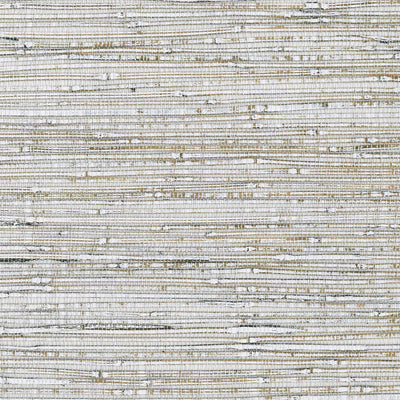 product image of Grasscloth Textural Wallpaper in White 584