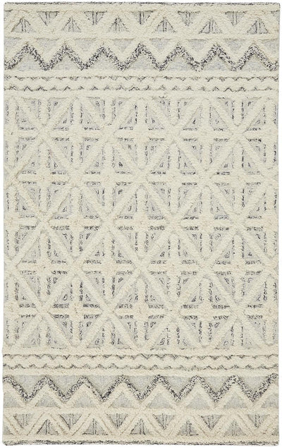 product image for Elika Hand Tufted Ivory Rug by BD Fine Flatshot Image 1 4