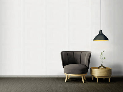 product image for Stripes Baroque Textured Wallpaper in White 63