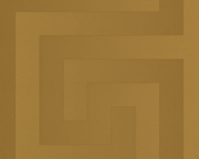 product image for Geometric Textured Wallpaper in Gold by Versace Home 58