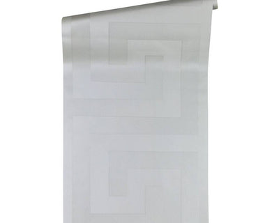 product image for Geometric Textured Wallpaper in Silver/Grey from the Versace V Collection 85