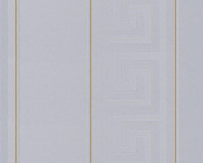 product image for Geometric Stripes Textured Wallpaper in Gold/Silver from the Versace V Collection 40