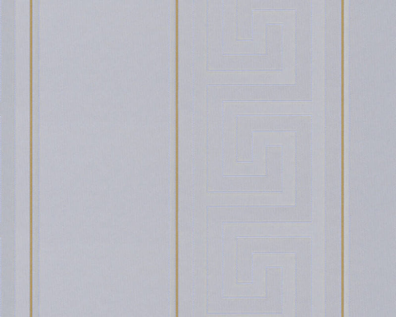 media image for Geometric Stripes Textured Wallpaper in Gold/Silver from the Versace V Collection 232