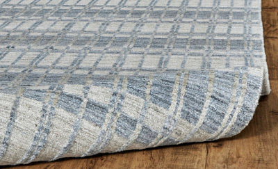 product image for Odami Hand Woven Blue and Gray Rug by BD Fine Roll Image 1 3