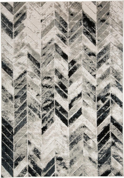 product image for Orin Silver and Black Rug by BD Fine Flatshot Image 1 89