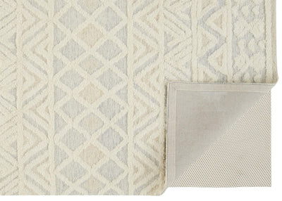 product image for Elika Ivory and Blue Rug by BD Fine Fold Image 1 91