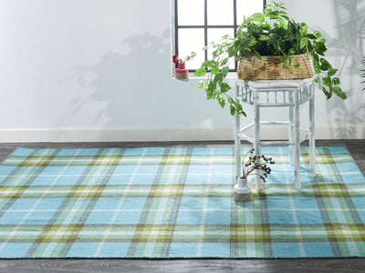 product image for Jens Hand Woven Blue and Green Rug by BD Fine Roomscene Image 1 87
