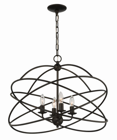 product image for Anson 4 Light Contemporary Statement Chandelier By Lumanity 6 5