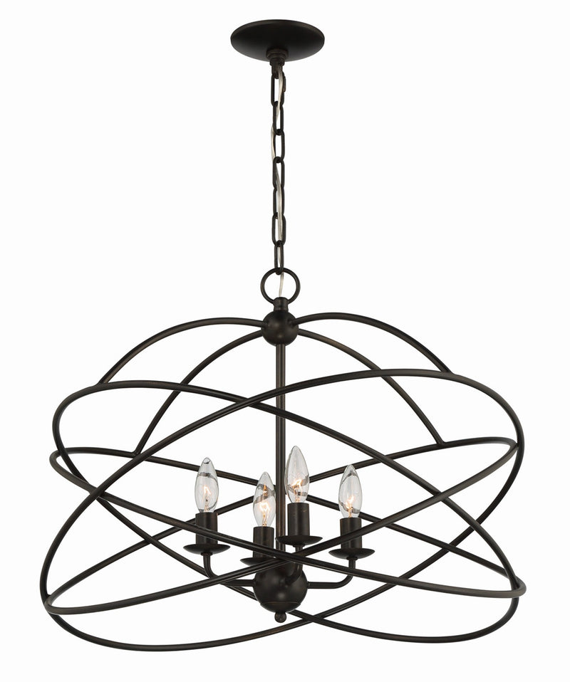 media image for Anson 4 Light Contemporary Statement Chandelier By Lumanity 6 279