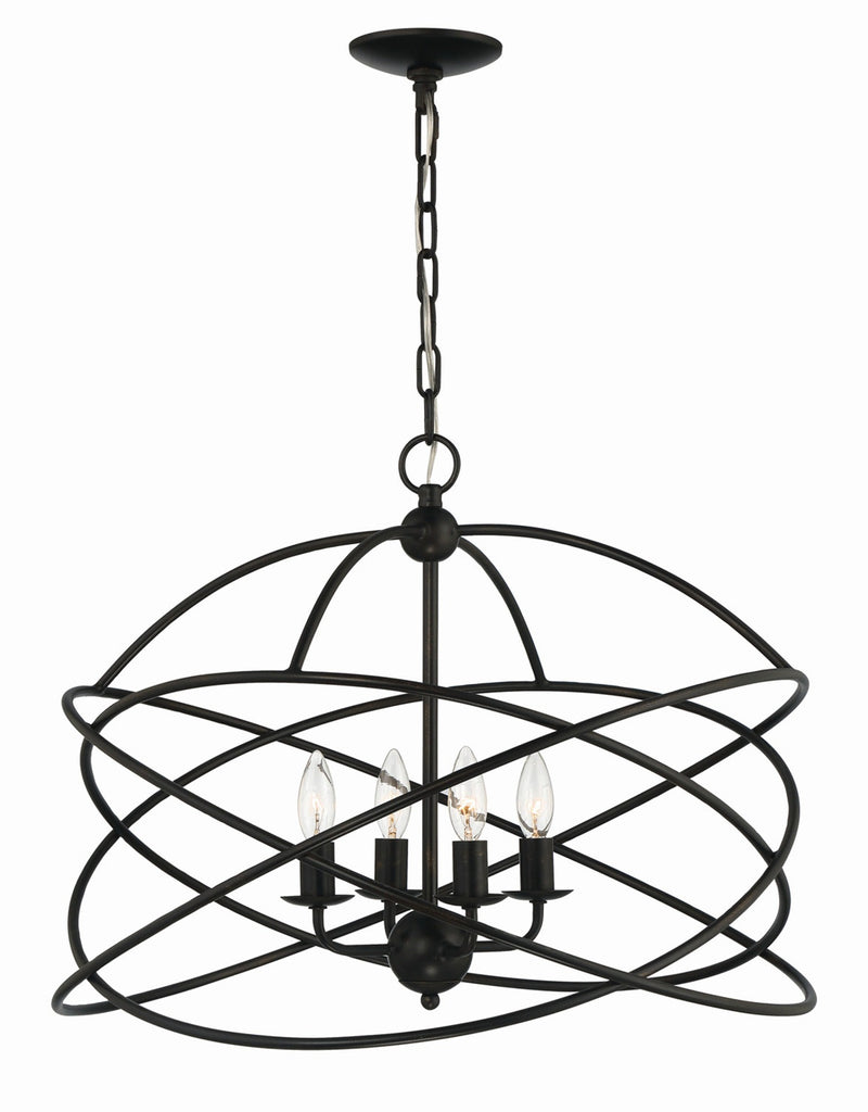 media image for Anson 4 Light Contemporary Statement Chandelier By Lumanity 1 237