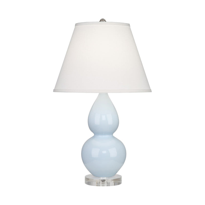 media image for baby blue glazed ceramic double gourd accent lamp by robert abbey ra 1689 8 246