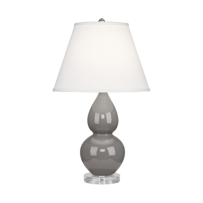 media image for smoky taupe glazed ceramic double gourd accent lamp by robert abbey ra 1768 8 264