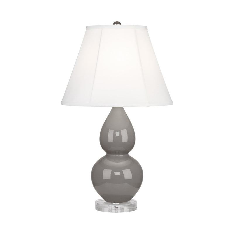 media image for smoky taupe glazed ceramic double gourd accent lamp by robert abbey ra 1768 7 253