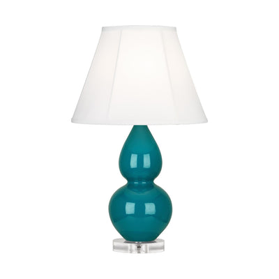 product image for peacock glazed ceramic double gourd accent lamp by robert abbey ra 1771 7 38