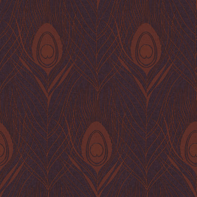 product image for Peacock Feather Motif Wallpaper in Metallic/Red/Lilac from the Absolutely Chic Collection by Galerie Wallcoverings 31