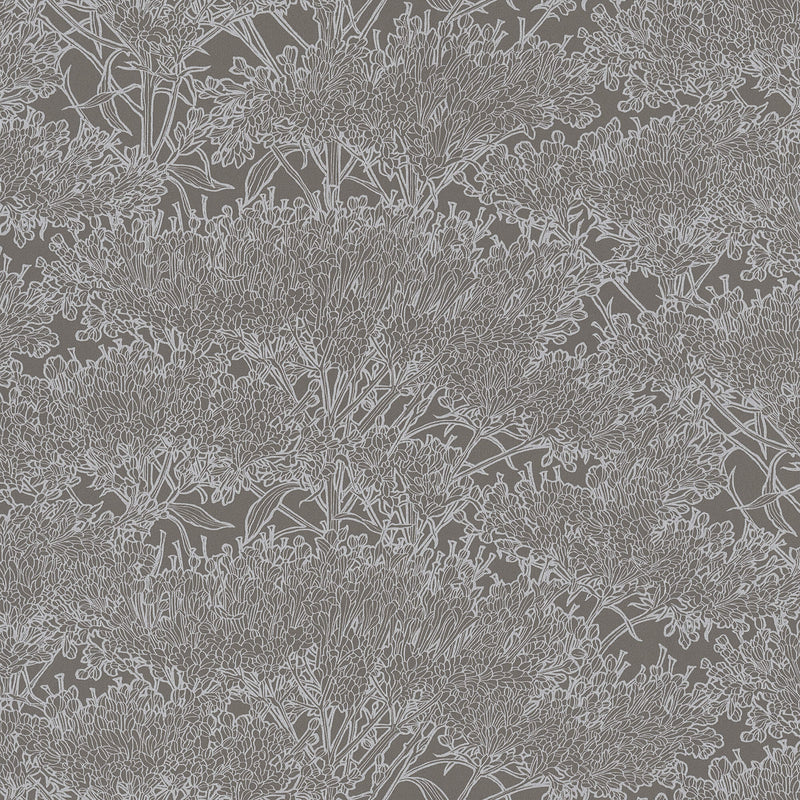 media image for Cherry Blossom Motif Wallpaper in Grey/Metallic from the Absolutely Chic Collection by Galerie Wallcoverings 239