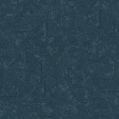 product image for Distressed Geometric Motif Wallpaper in Blue/Grey/Metallic from the Absolutely Chic Collection by Galerie Wallcoverings 49